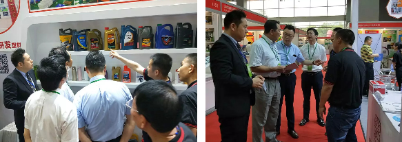 冠一潤滑油瓶展覽位擠滿了人群 冠一潤滑油瓶展覽位擠滿了人群